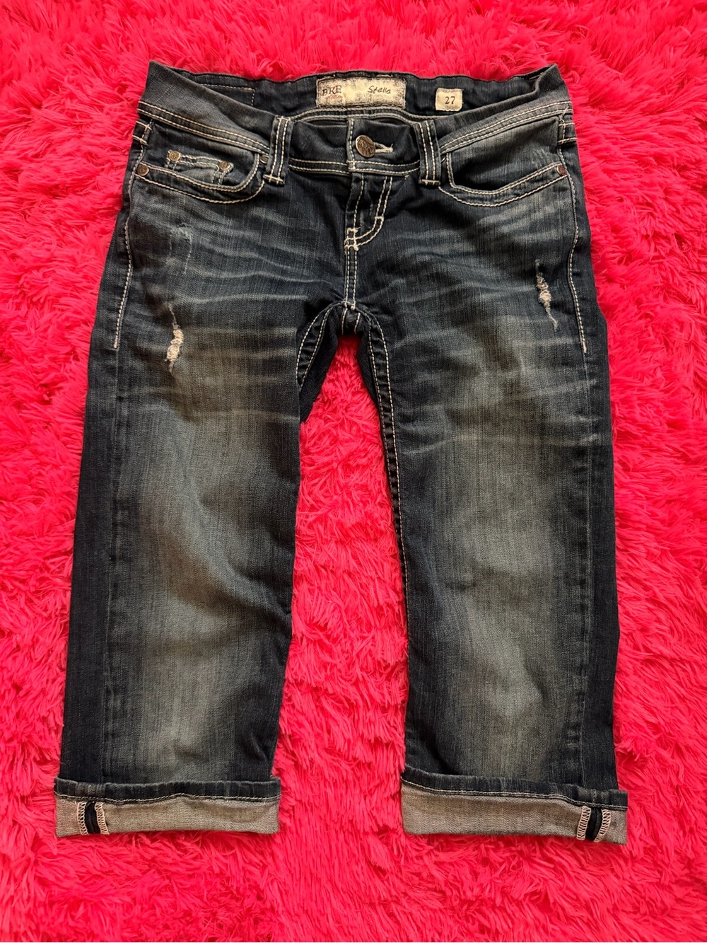BKE Stella Dark Blue Denim Jeans